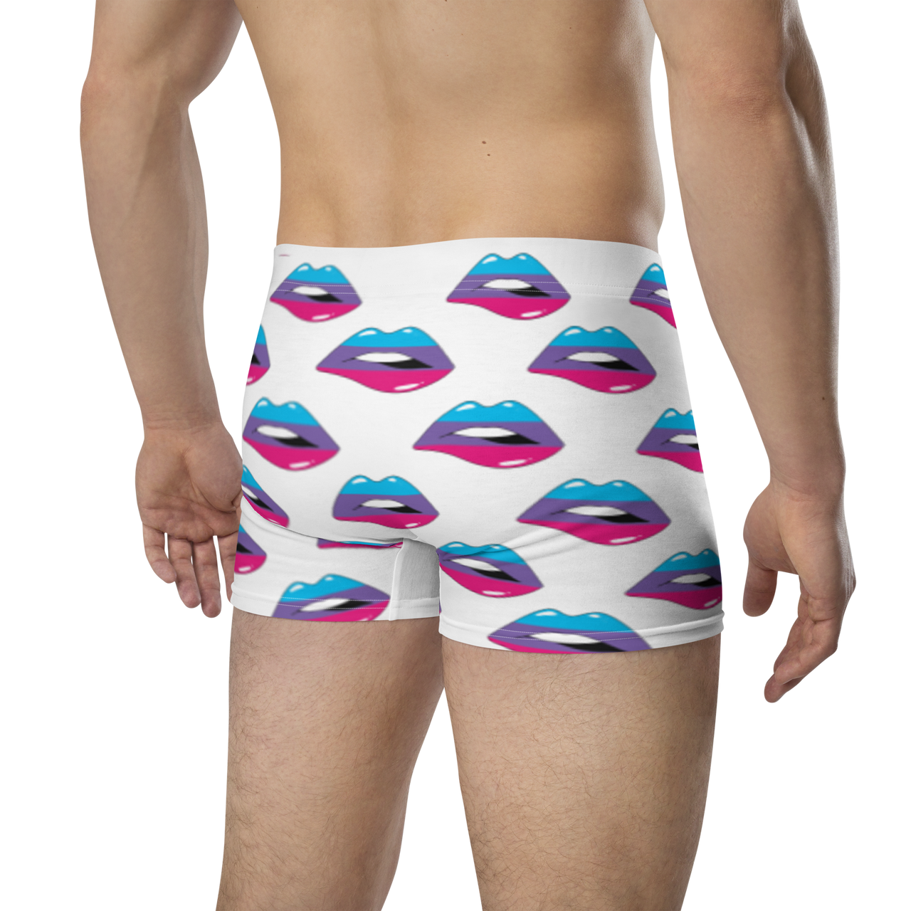 Androgyne Flag LGBTQ Kisses Underwear for Her/Him or They/Them - White SHAVA