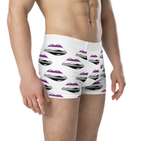 Thumbnail for Asexual Flag LGBTQ Kisses Underwear for Her/Him or They/Them - White SHAVA
