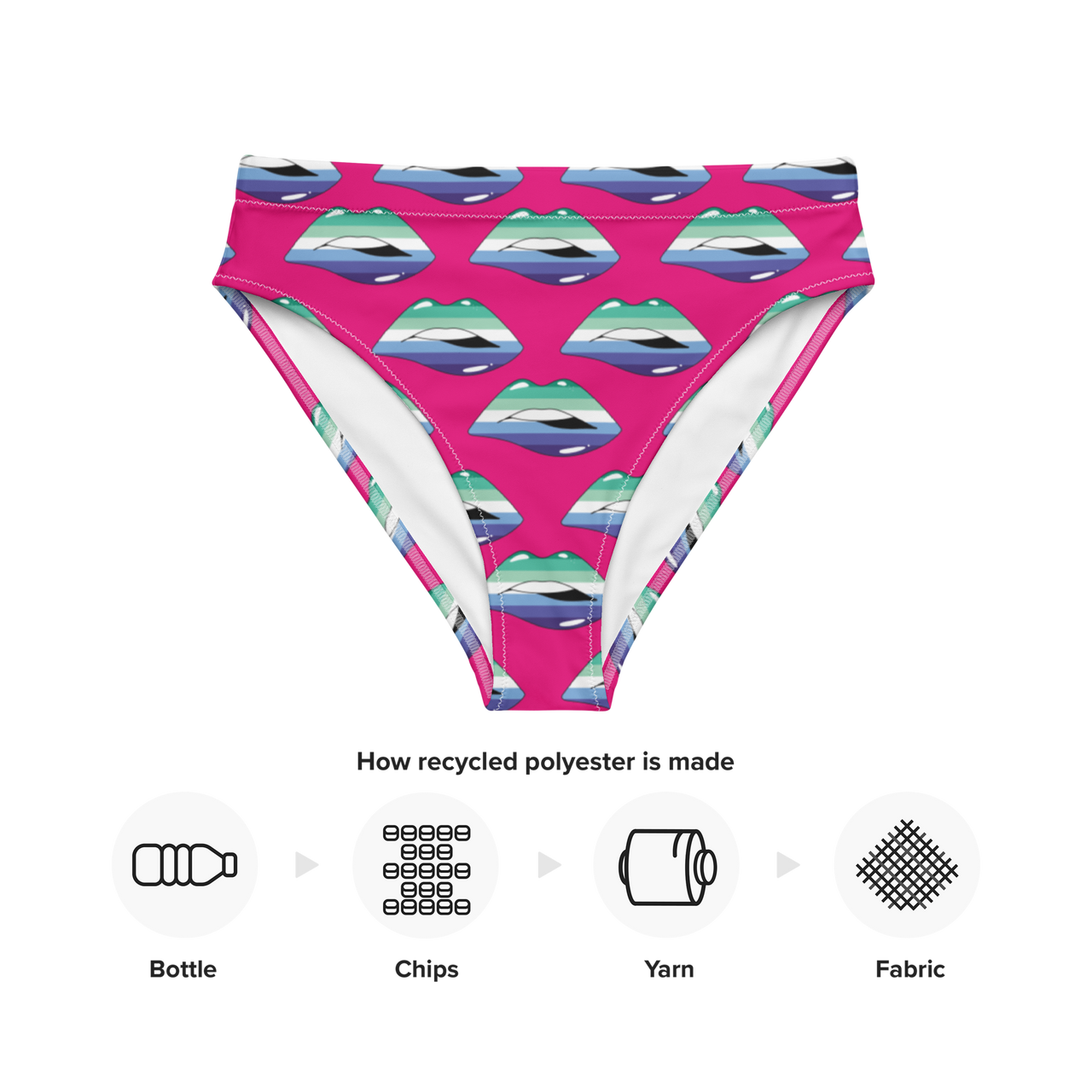 Gay Flag LGBTQ Kisses Underwear for They/Them Him/Her- Pink SHAVA