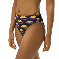 Thumbnail for Intersexual Flag LGBTQ Kisses Underwear for They/Them Him/Her - Black SHAVA