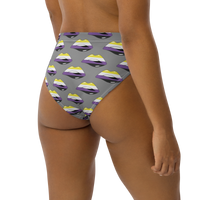 Thumbnail for Non-Binary Flag LGBTQ Kisses Underwear for They/Them Him/Her - Grey SHAVA