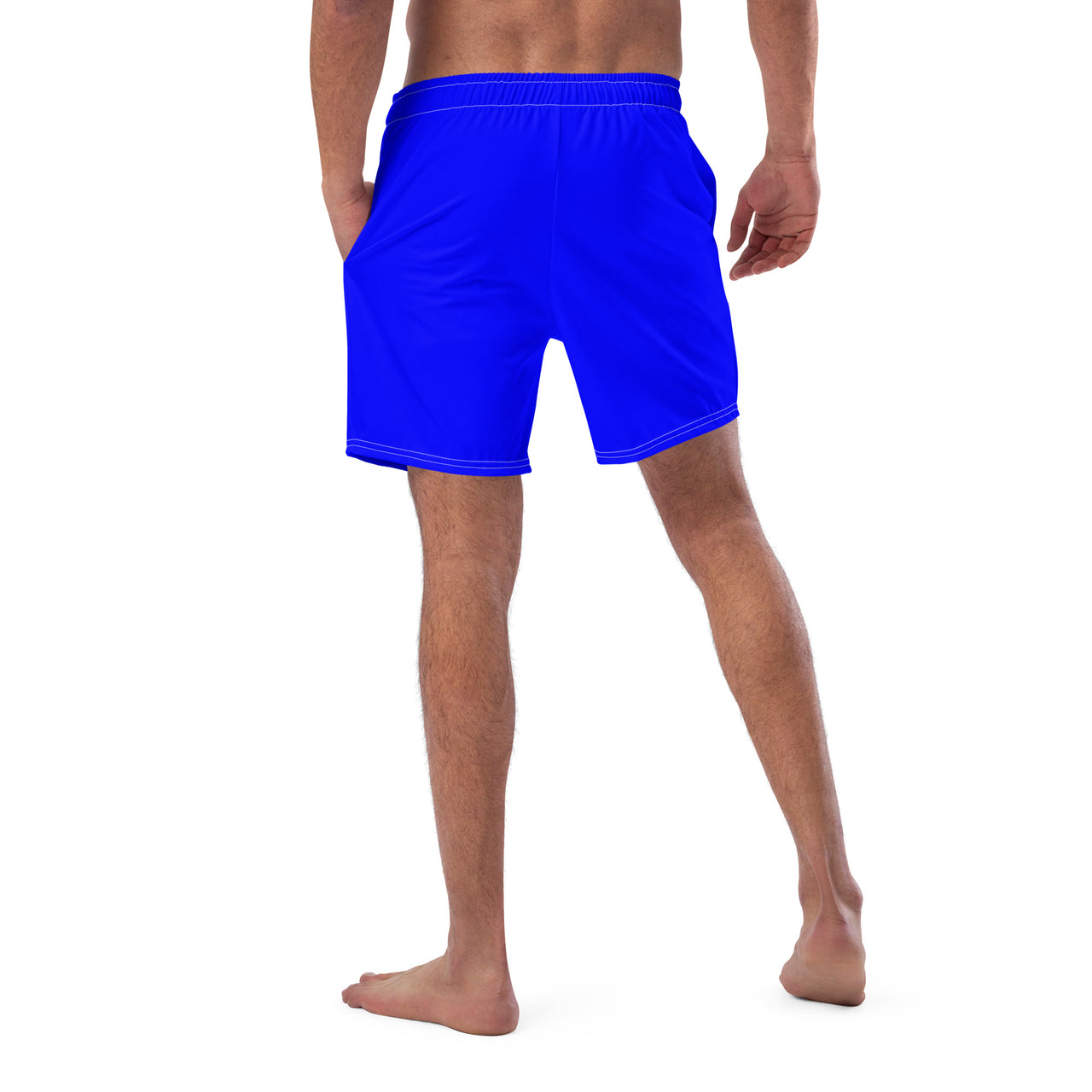 Solid Men's Swim Trunks - Neon Blue SHAVA CO