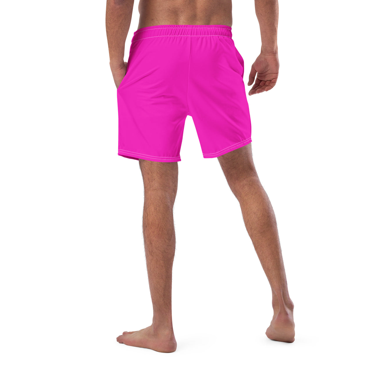 Solid Men's Swim Trunks - Shocking Pink SHAVA CO