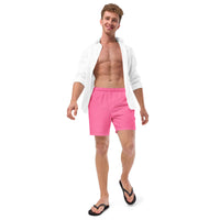 Thumbnail for Solid Men's Swim Trunks - French Pink SHAVA CO
