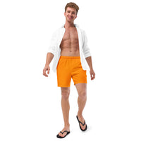 Thumbnail for Solid Men's Swim Trunks - Orange SHAVA CO