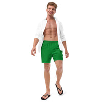 Thumbnail for Solid Men's Swim Trunks - Emerald SHAVA CO