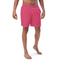 Thumbnail for Solid Men's Swim Trunks - Dark Pink SHAVA CO
