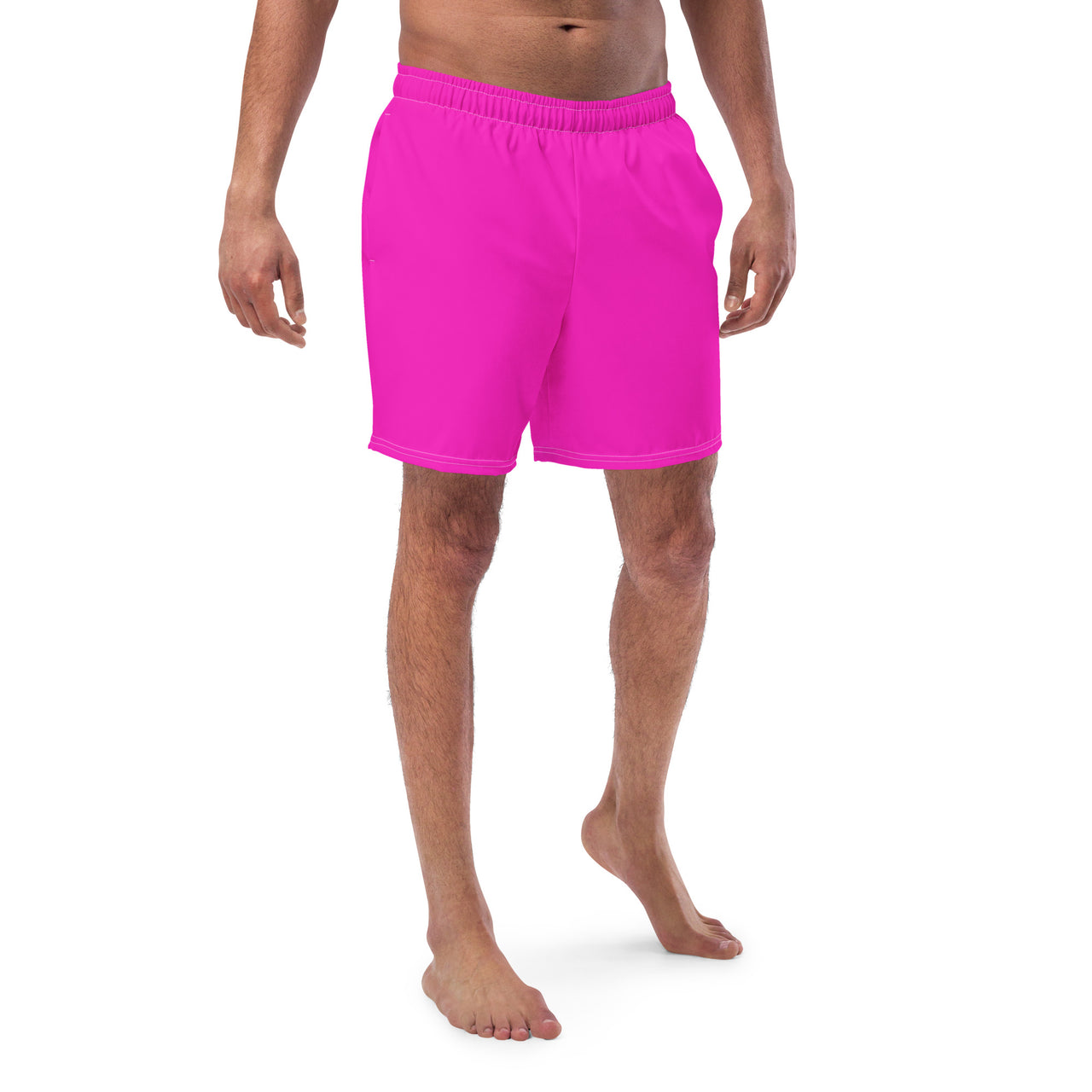 Solid Men's Swim Trunks - Shocking Pink SHAVA CO