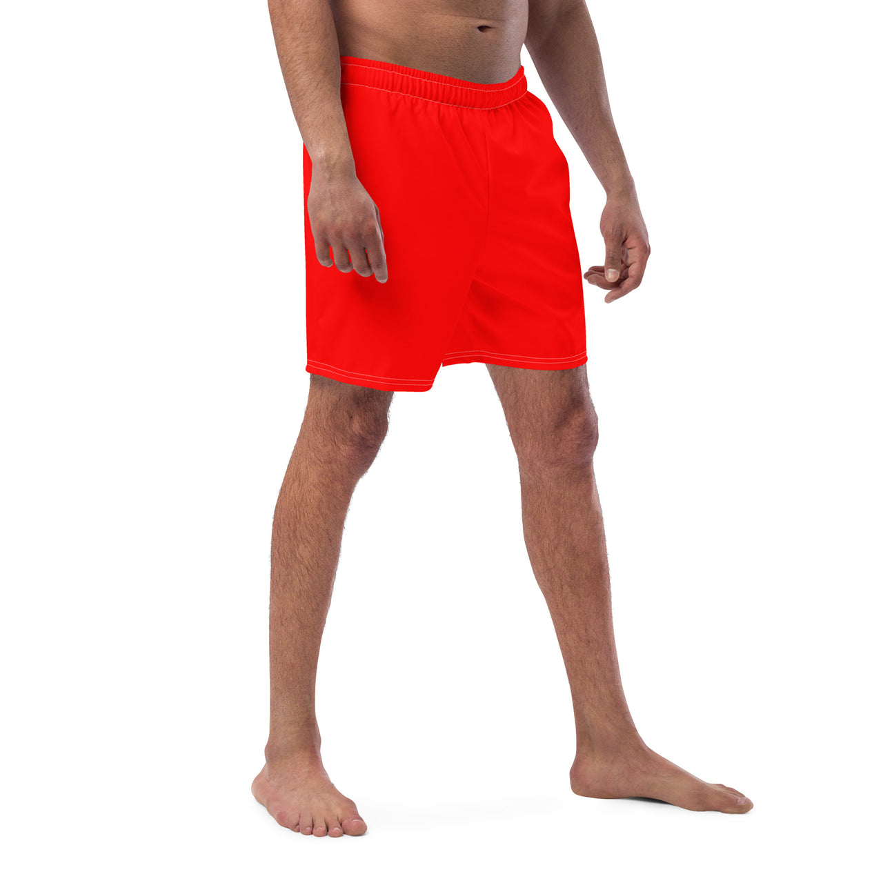 Solid Men's Swim Trunks - Red SHAVA CO