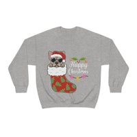 Thumbnail for Merry Christmas Unisex Sweatshirts , Sweatshirt , Women Sweatshirt , Men Sweatshirt ,Crewneck Sweatshirt, Dog Christmas Printify