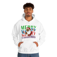 Thumbnail for Merry Christmas Hoodie Unisex Custom Hoodie , Hooded Sweatshirt ,Merry Merry Merry Christmas Printify