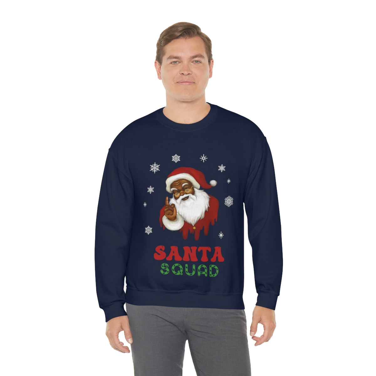 Merry Christmas Unisex Sweatshirts , Sweatshirt , Women Sweatshirt , Men Sweatshirt ,Crewneck Sweatshirt, Santa Squad Printify