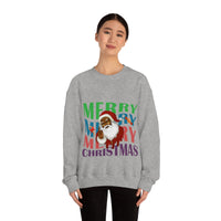 Thumbnail for Merry Christmas Unisex Sweatshirts , Sweatshirt , Women Sweatshirt , Men Sweatshirt ,Crewneck Sweatshirt, Merry Merry Merry Christmas Printify