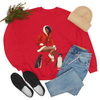 Thumbnail for Christmas Unisex Sweatshirts , Sweatshirt , Women Sweatshirt , Men Sweatshirt ,Crewneck Sweatshirt, Christmas Girl Printify