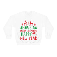 Thumbnail for Merry Christmas Unisex Sweatshirts , Sweatshirt , Women Sweatshirt , Men Sweatshirt ,Crewneck Sweatshirt, HAVE A MERRY CHRISTMAS HAPPY NEW YEAR Printify
