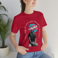Thumbnail for Transgender Flag LGBTQ Affirmation T-shirt Unisex Size - Head Full Of Roses Printify