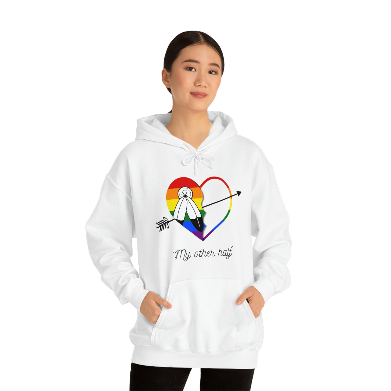 Two Spirit Flag LGBTQ Affirmation Hoodie Unisex Size - The Other Half Printify