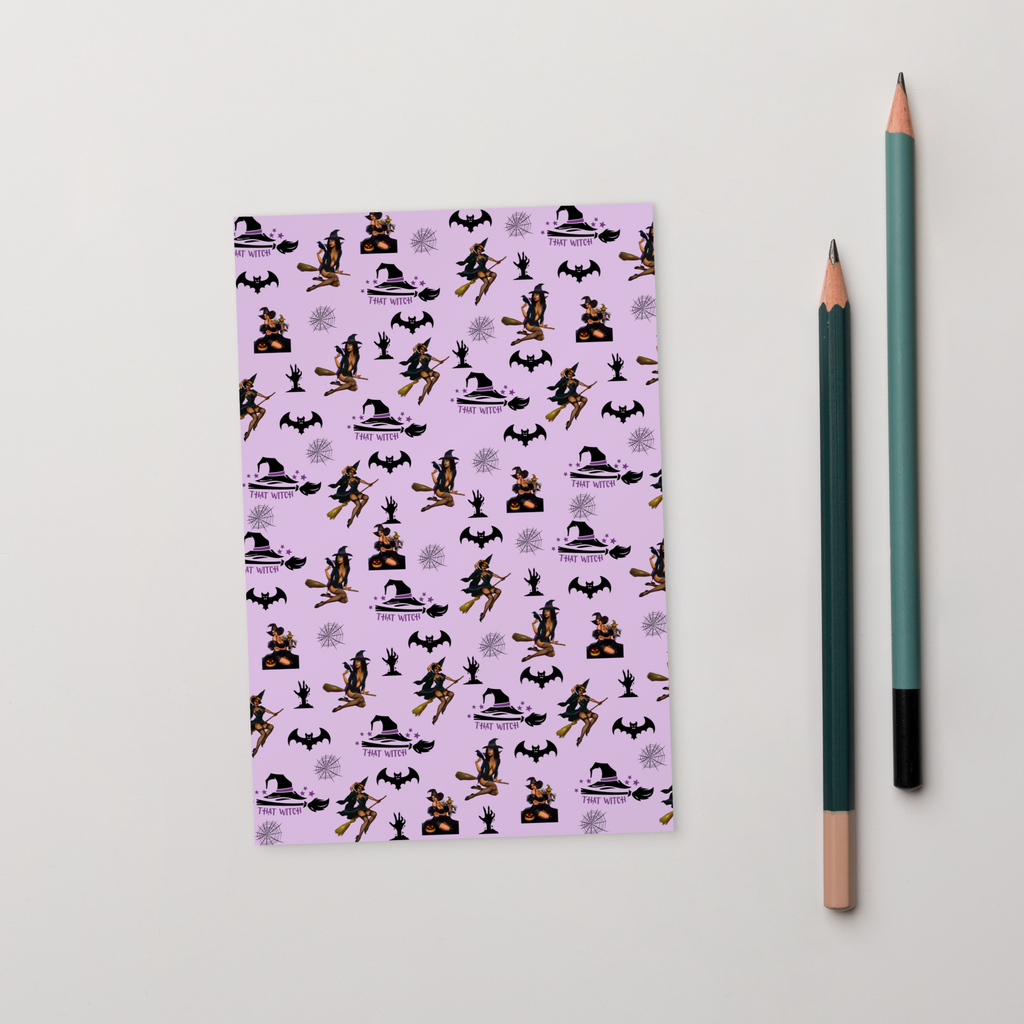 Halloween Standard Postcard, Halloween All Over Print Standard Postcard/That Witch SHAVA