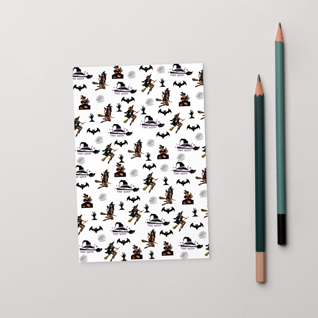 Halloween Standard Postcard, Halloween All Over Print Standard Postcard/That Witch SHAVA