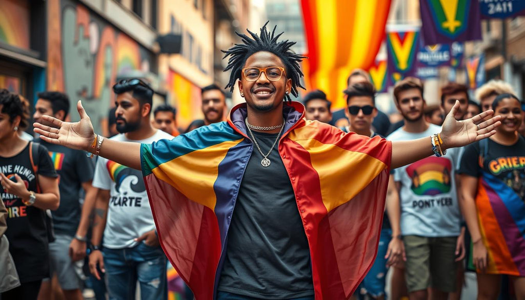 LGBTQ+ pride apparel and fearless self-expression