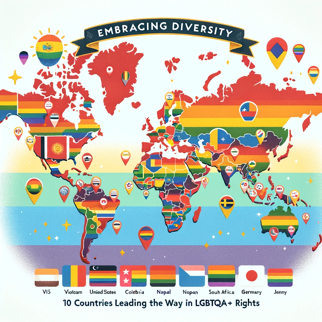 Embracing Diversity: 10 Countries Leading the Way in LGBTQIA+ Rights