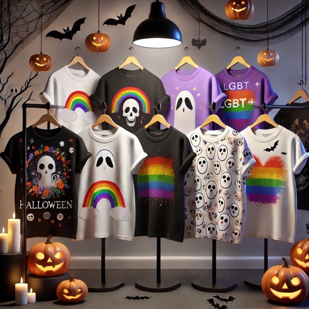Celebrate Halloween with SHAVA’s Spooky Gay Pride T-Shirts