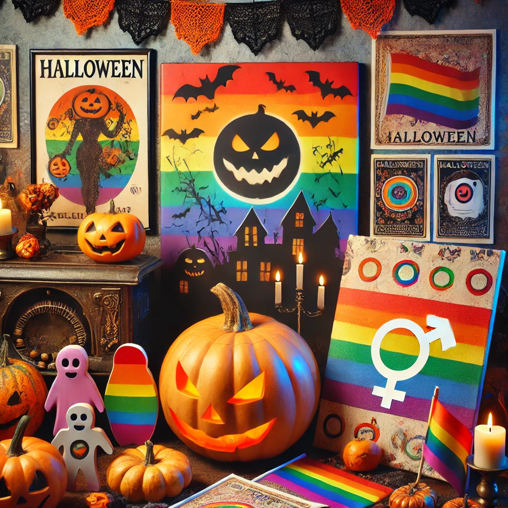 Spooky and Proud: LGBTQIA+ Themed Halloween Posters, Canvases, and Postcards to Elevate Your Decor
