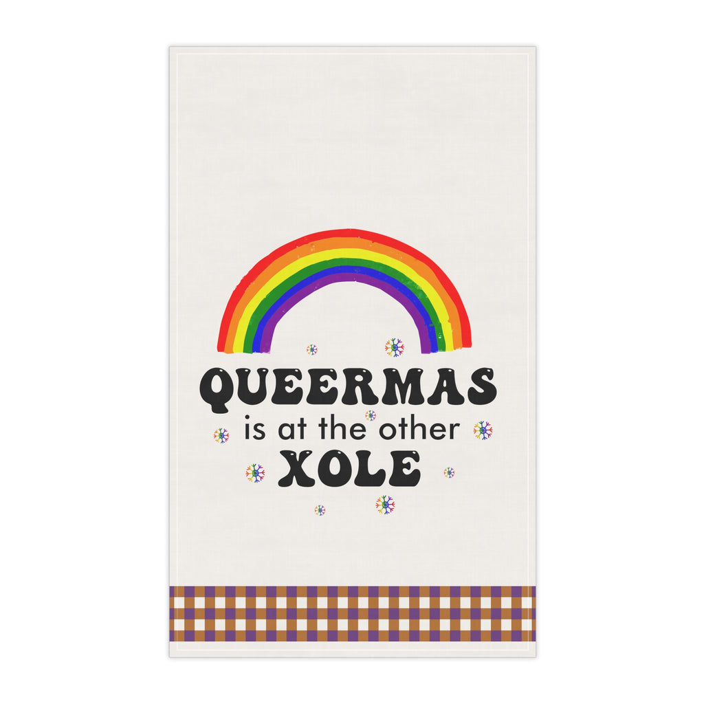 Christmas LGBTQ  Kitchen Towel - Queermas Printify