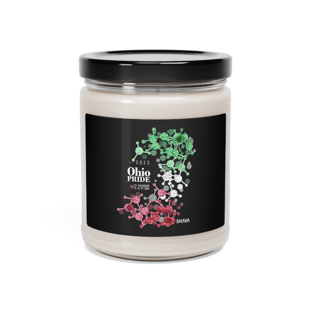 SHAVA CO Abrosexual Flag 2023 Pride, Ohio Scented Soy Candle, 9oz Printify