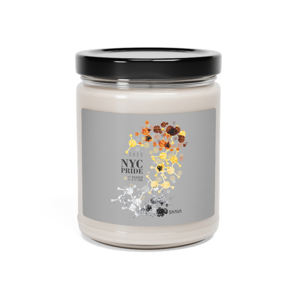 SHAVA CO Bear Flag 2023 Pride, New York City Scented Soy Candle, 9oz Printify