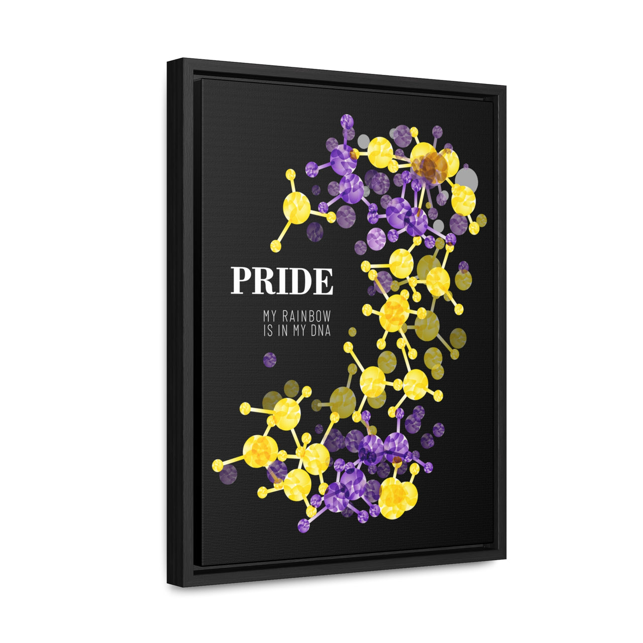 SHAVA CO Intersexual Flag Gallery Canvas Wraps, Vertical Frame Printify