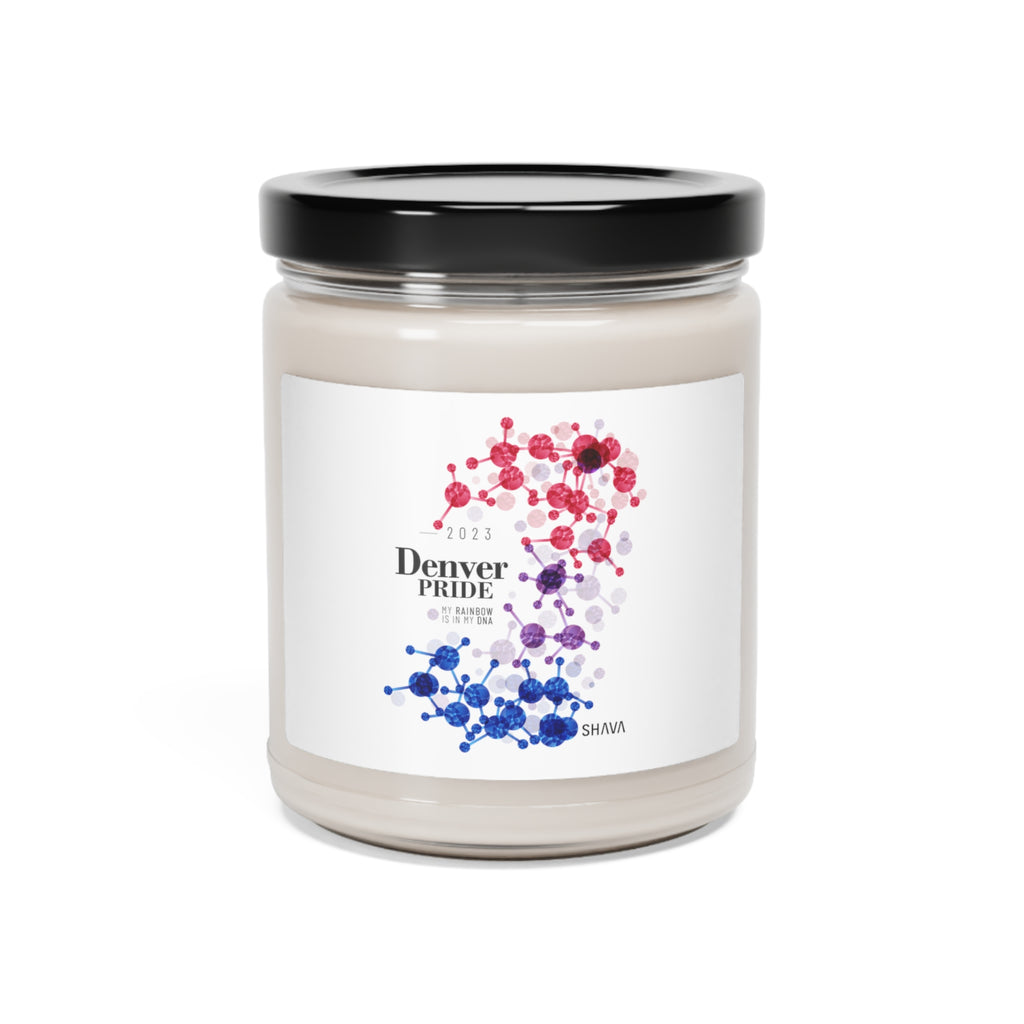 SHAVA CO Bisexual Flag 2023 Pride, Denver Scented Soy Candle, 9oz Printify