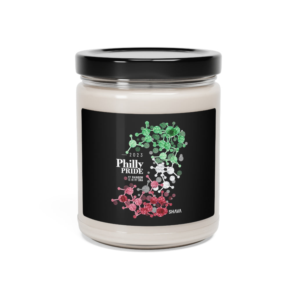 SHAVA CO Abrosexual Flag 2023 Pride, Philly Scented Soy Candle, 9oz Printify