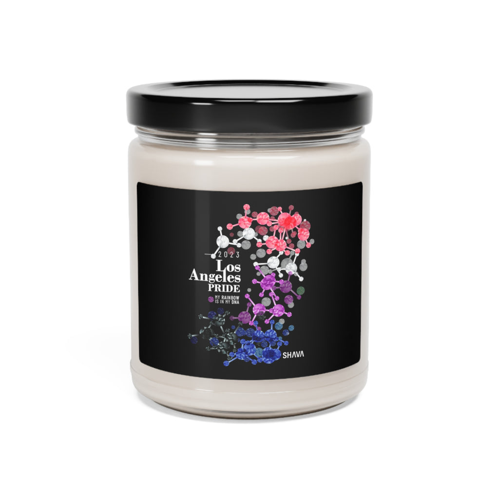 SHAVA CO Genderfluid Flag 2023 Pride, Los Angeles Scented Soy Candle, 9oz Printify