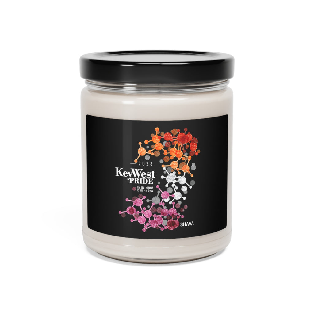 SHAVA CO Lesbian Flag 2023 Pride, Key West Scented Soy Candle, 9oz Printify