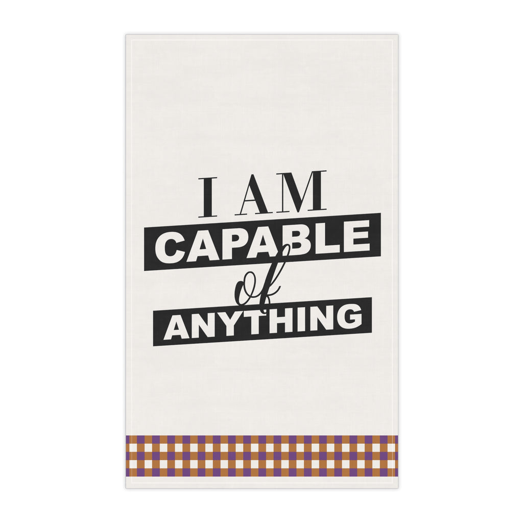 Christmas Kitchen Towel - I am Capable of anything Printify