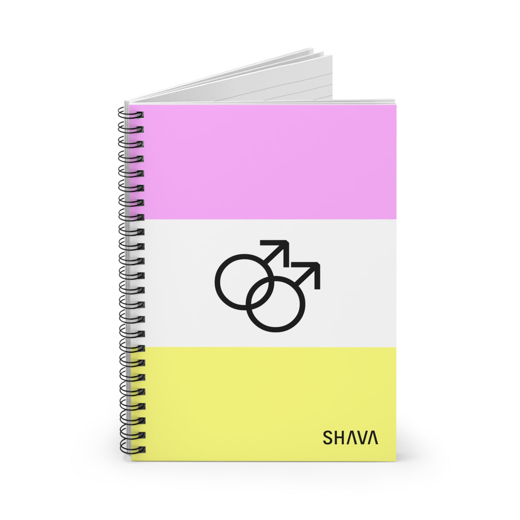 LGBTQ Spiral Notebook - Ruled Line - Twink Flag Printify
