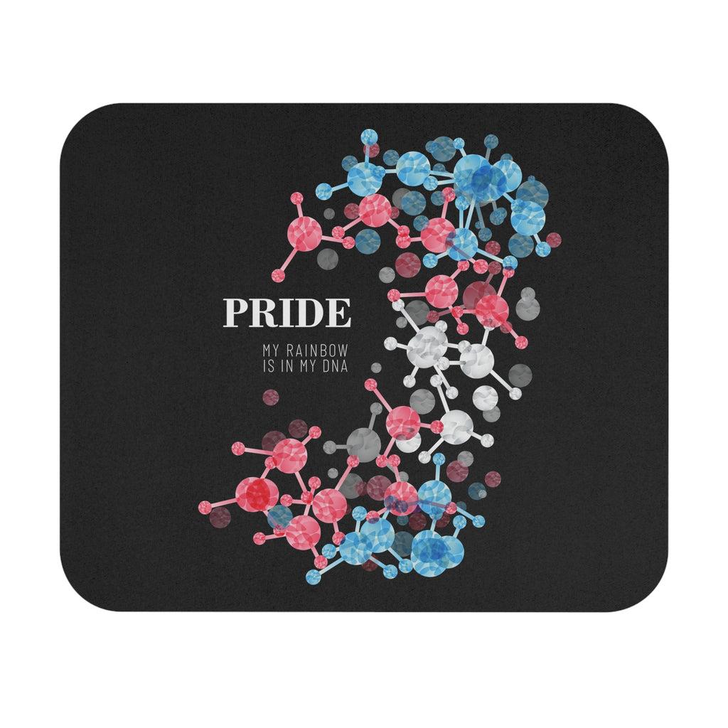 SHAVA CO Transgender Flag Mouse Pad (Rectangle) - My Rainbow Is In My DNA Printify