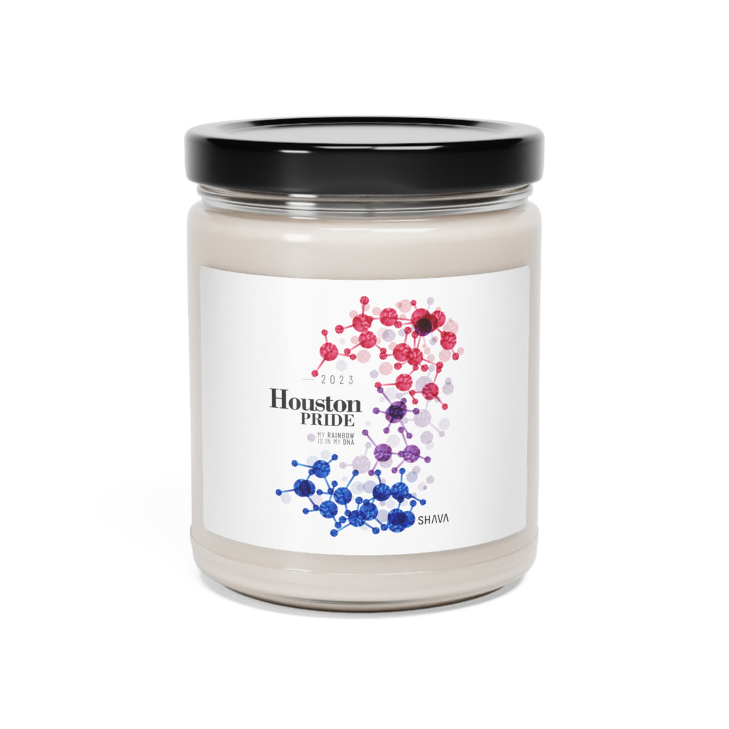 SHAVA CO Bisexual Flag 2023 Pride, Houston Scented Soy Candle, 9oz Printify