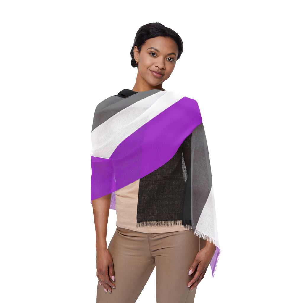 SHAVA CO Asexual Flag Light Scarf Printify