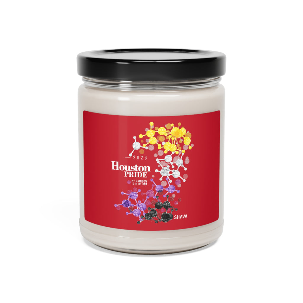 SHAVA CO Non binary Flag 2023 Pride, Houston Scented Soy Candle, 9oz Printify