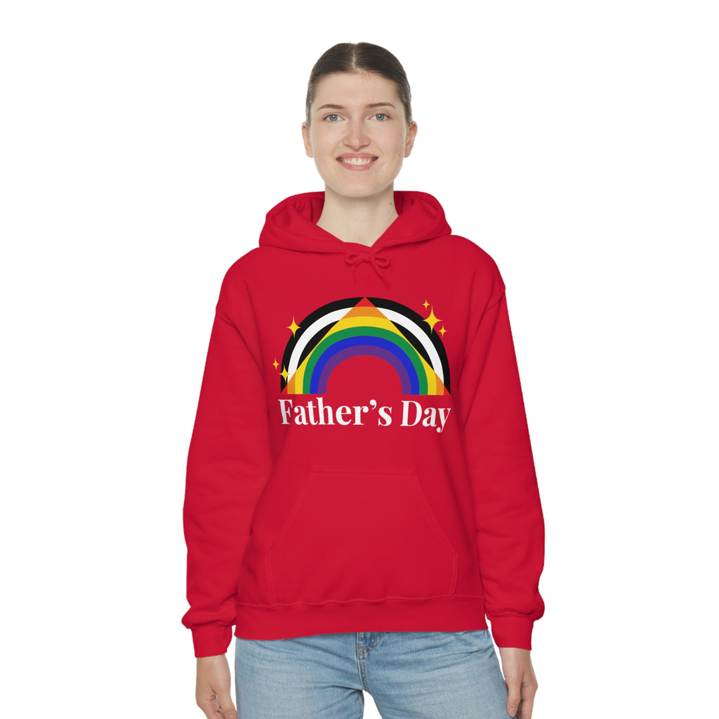 SHAVA CO Straight Ally Flag, Unisex Heavy Blend™ Hooded Sweatshirt - Father's Day Printify