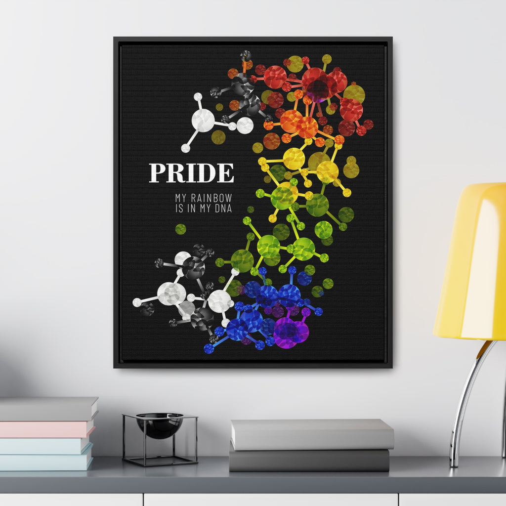 SHAVA CO Straight Ally Flag Gallery Canvas Wraps, Vertical Frame Printify