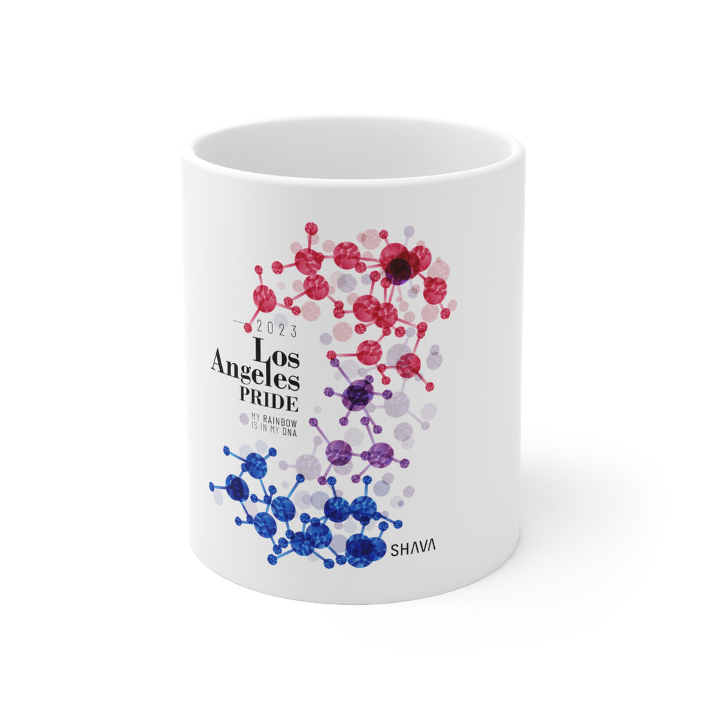 Bisexual Flag Los Angeles Pride Ceramic Mug - Rainbow Is In My DNA Printify