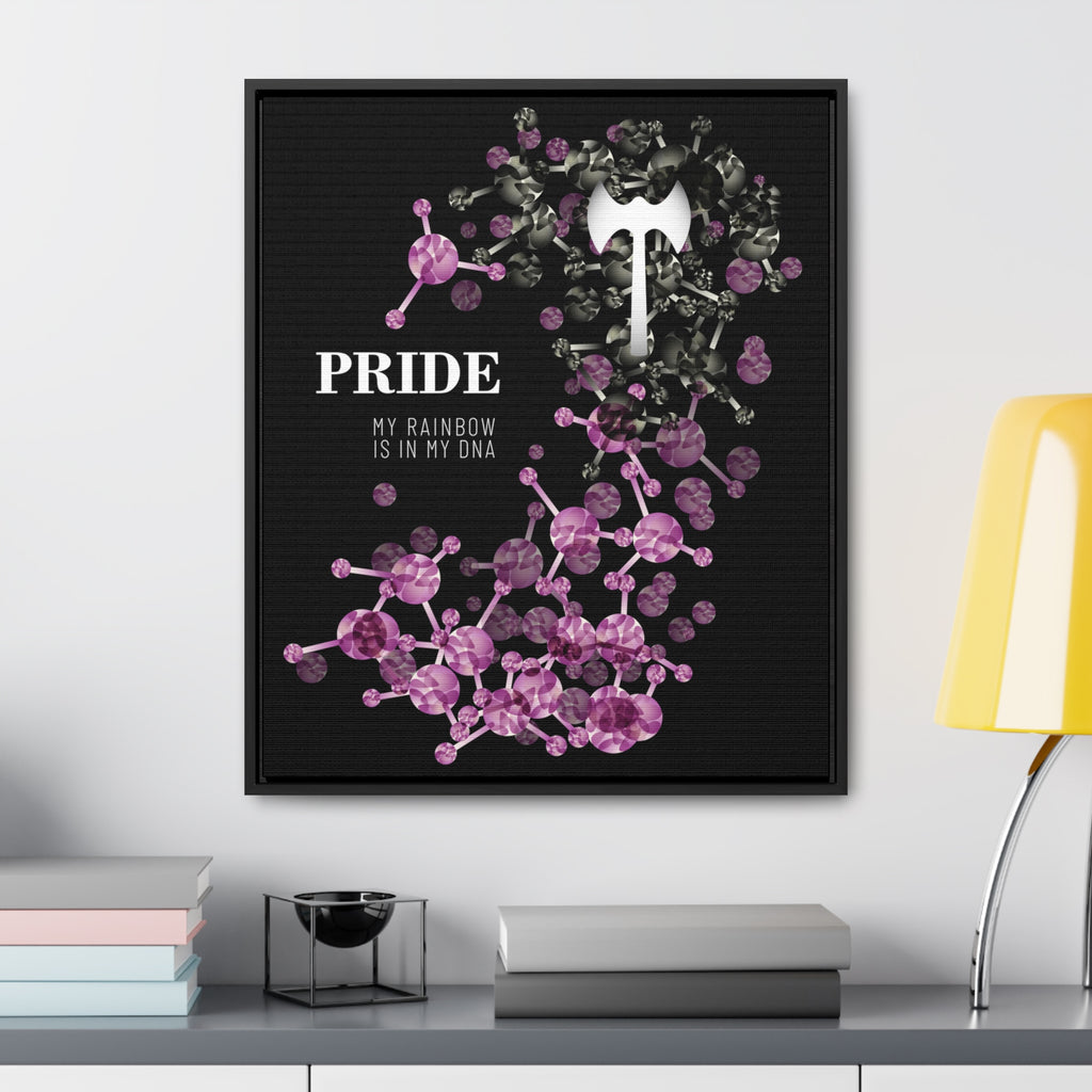 SHAVA CO Labrys Lesbian Flag Gallery Canvas Wraps, Vertical Frame Printify