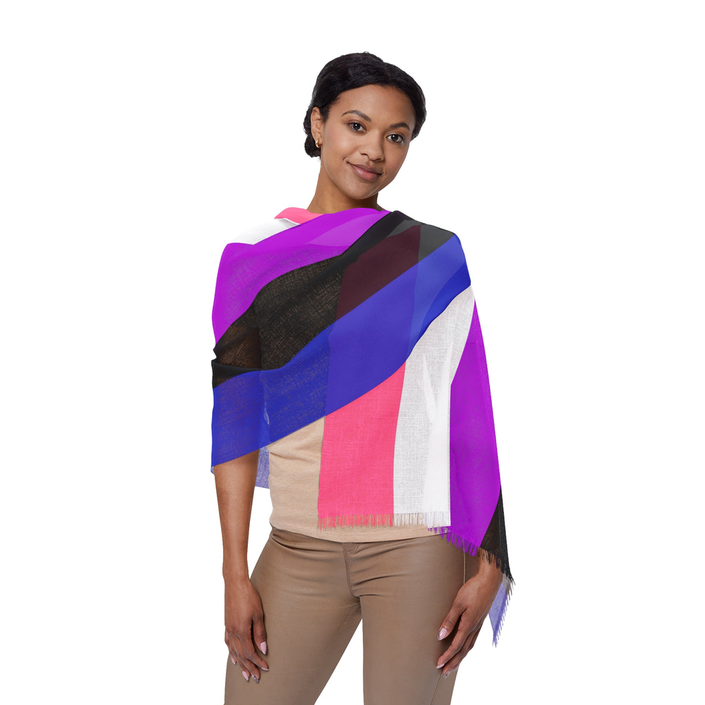 SHAVA CO Genderfluid Flag Light Scarf Printify