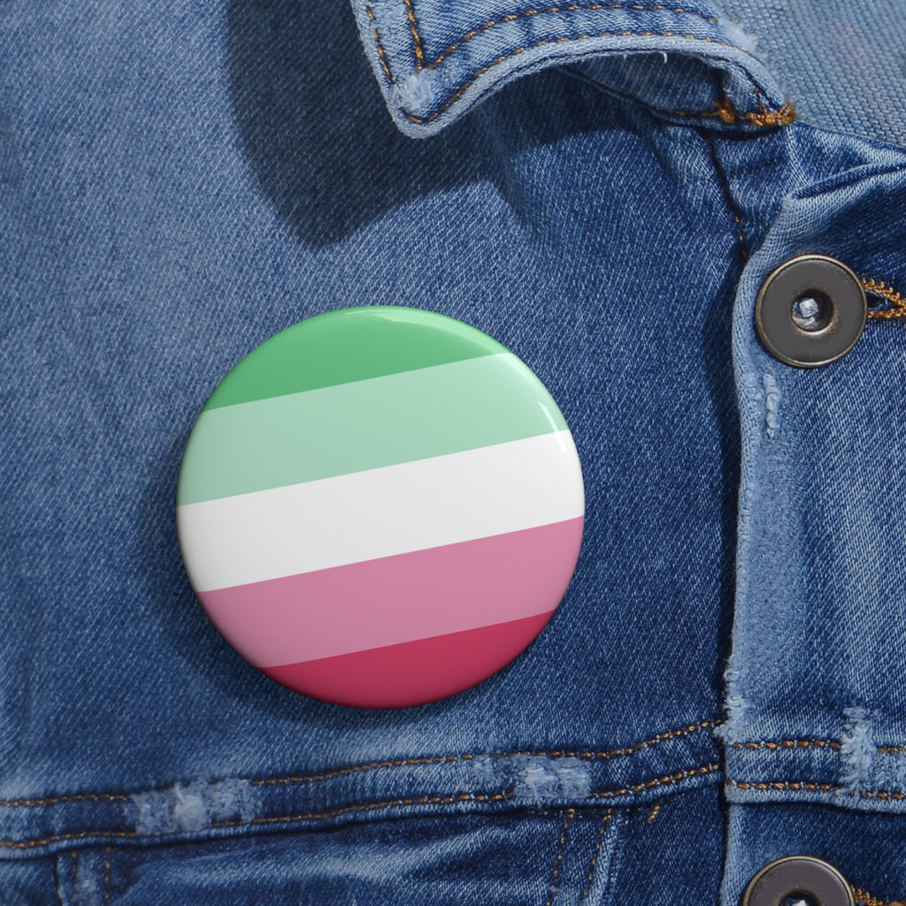 Abrosexual Pride Flag Custom Pin Buttons Printify