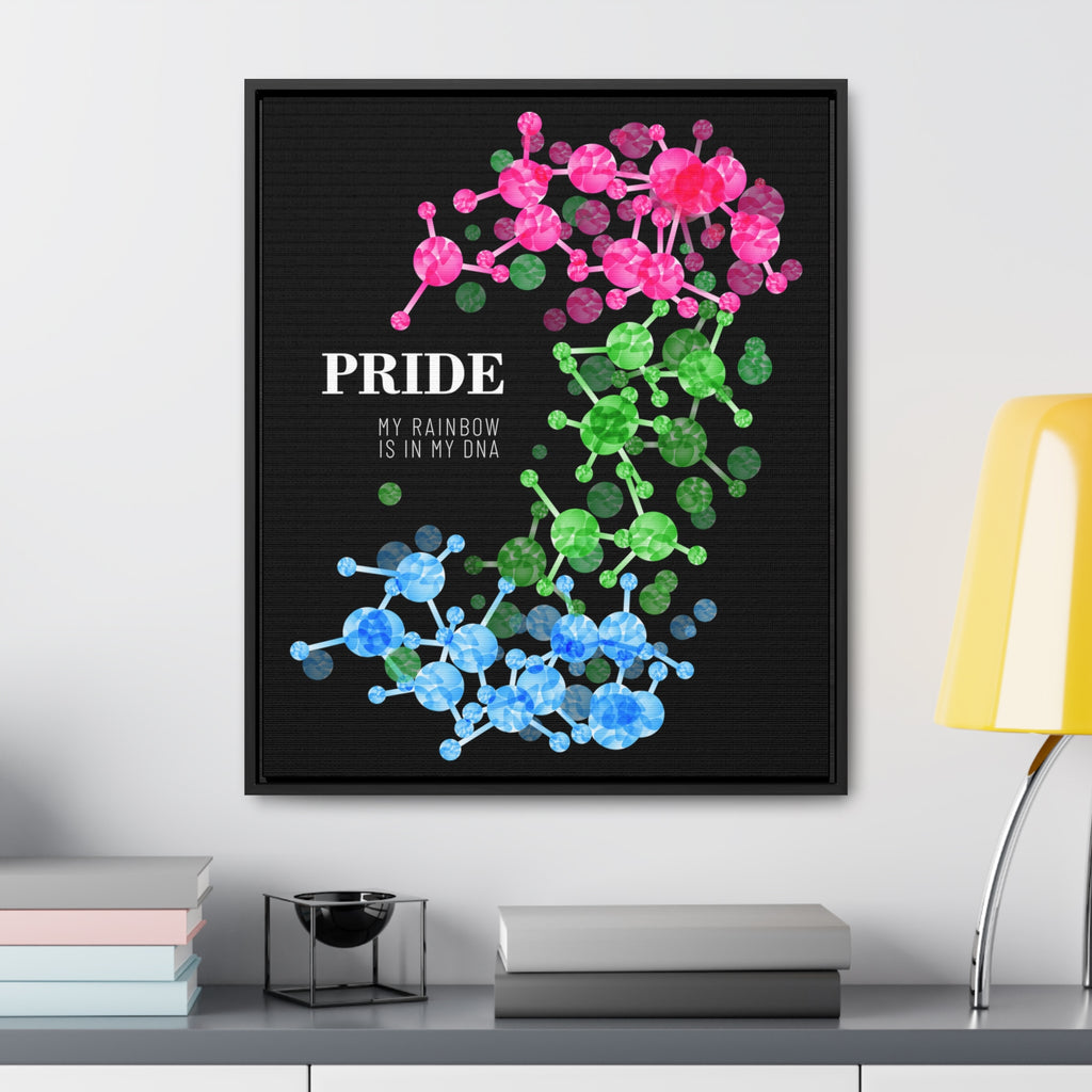 SHAVA CO Polysexual Flag Gallery Canvas Wraps, Vertical Frame Printify