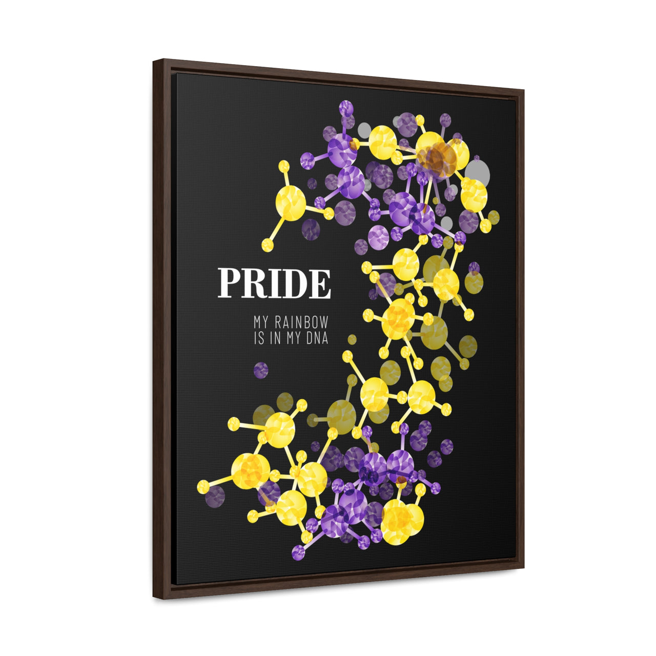 SHAVA CO Intersexual Flag Gallery Canvas Wraps, Vertical Frame Printify