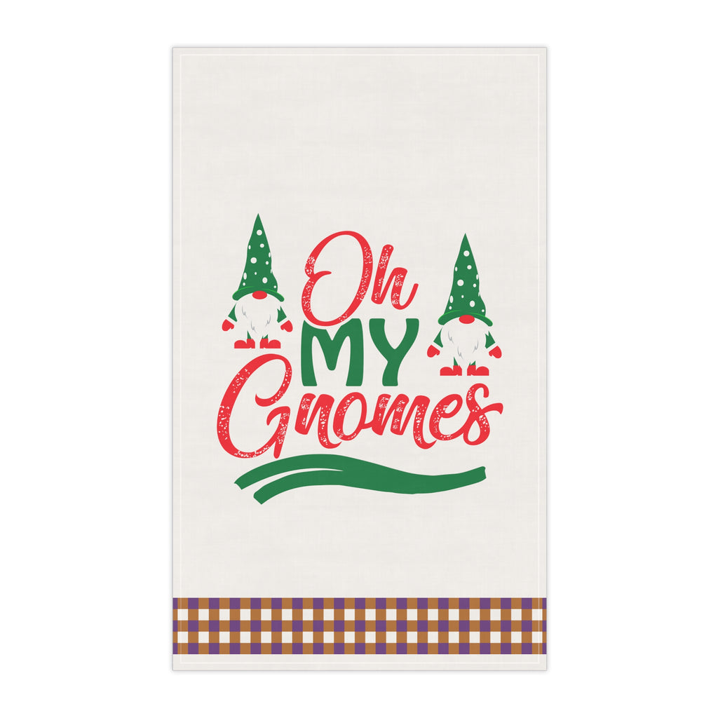 Christmas Kitchen Towel -  oh my gnomes Printify